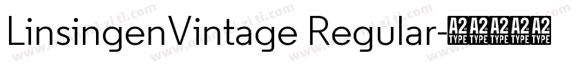 LinsingenVintage Regular字体转换